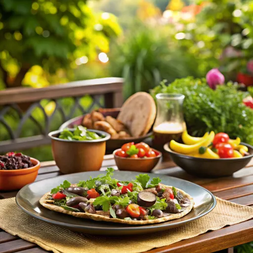 Taco de Setas y Frijoles Negros